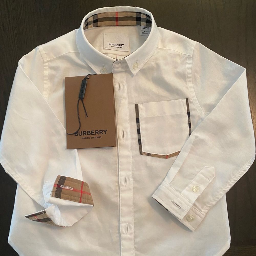 Authentic Burberry size 4 toddler button down
